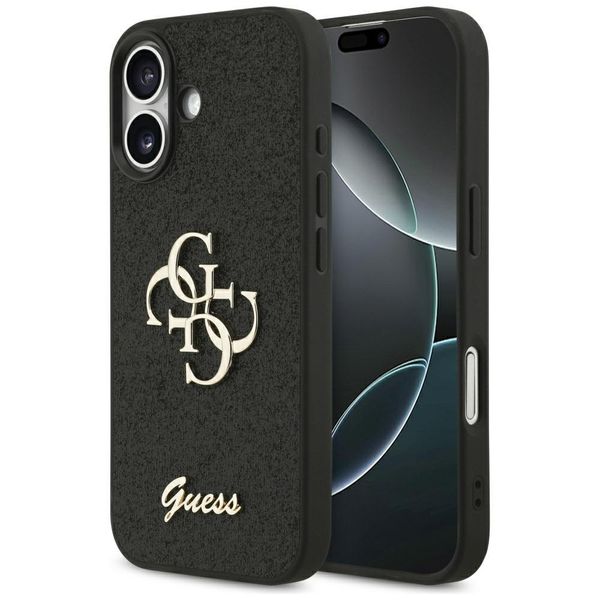 Etui Guess 4G Strap 4G Classic Logo do iPhone 17 czarny zdjęcie 1