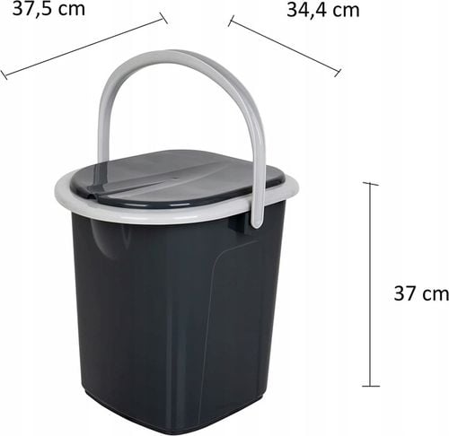 TOALETA TURYSTYCZNA PRZENOŚNA 22L WIADRO WC KIBEL Z DESKĄ UCHWYT + WORKI na Arena.pl