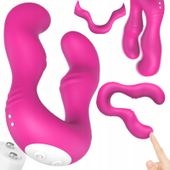 Podwójny Wibrator Lesbijski Dla Par 9 Trybów 14Cm