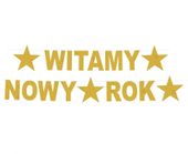 Baner sylwestrowy Witamy Nowy Rok, 22 x 390cm sylwester nowy rok