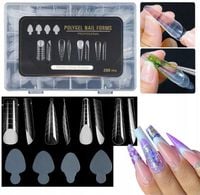 GÓRNE FORMY DUAL SILIKONOWE 4 KSZTAŁTY ZESTAW FRENCH KONSTRUKCYJNY 288 szt