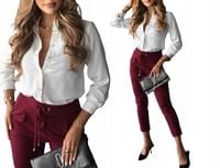 KOSZULA ELEGANCKA WŁOSKA KOSZULA KOLORY MODNA BLUZKA GUZIKI KLASYK 221