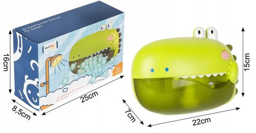 BĄBELKOWY DINOZAUR DINO DO KĄPIELI MASZYNKA DO ROBIENIA PIANY W WANNIE GRA na Arena.pl