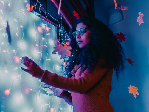 Inteligentne lampki ozdobne Twinkly Curtain 210 LED RGB+W 2,1 m na Arena.pl