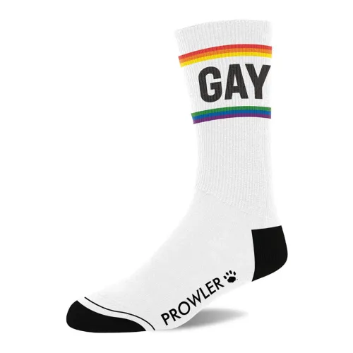 prowler skarpety pride rainbow paski czarne wykończenia unisex na Arena.pl