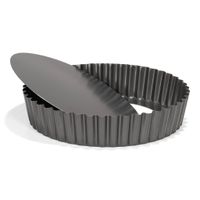 Głęboka forma do tarty quiche z wyjmowanym spodem PROFI 20 cm szara Patisse