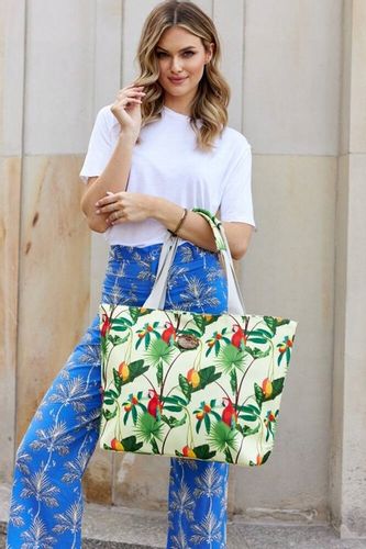 Torba Plażowa Duża Zapinana Na Zamek Torebka Shopper z Podszewką Piknik XXL na Arena.pl