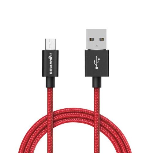 Kabel USB typu C BlitzWolf BW-TC1 1m czerwony na Arena.pl