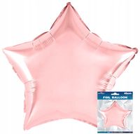 BALON FOLIOWY GWIAZDKA ROSE GOLD DEKORACJA URODZINOWA NA PRZYJĘCIE 3D