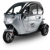 Skuter elektryczny zabudowany MICRO CAR BILI BIKE CITY GO, 45km/h srebrny