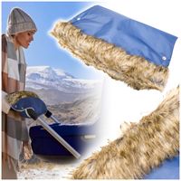 Mufka z futerkiem do wózka granatowa STARKY