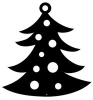 Ś20 Zawieszka świąteczna CHOINKA Boże Narodzenie ozdoba ażur ŚWIĘTA ZIMA