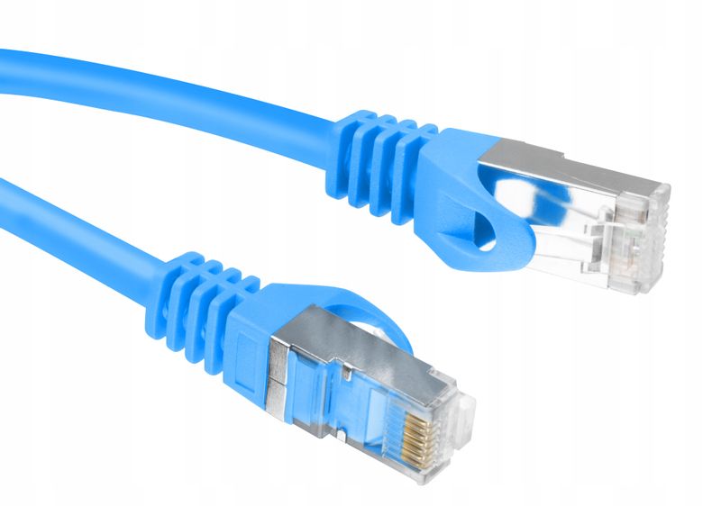 Kabel sieciowy LAN do internetu RJ45 FTP 1m GOLD zdjęcie 1