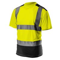 koszulka t-shirt ostrzegawczy ciemny dół żółty m - t n81-730-m