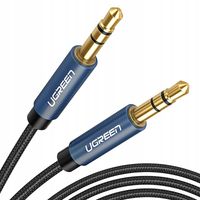 2 x Kabel AUX UGREEN AV122 1.5m Jack 3.5mm Nylonowy DO Smartfona, Laptopa