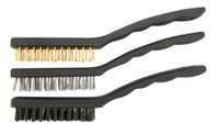 szczotki 3 sztuki 17cm miedź stal nylon - w-06963