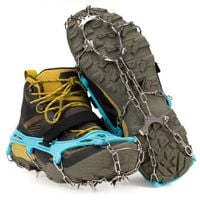 Raczki na buty stalowe antypoślizgowe turystyczne nakładki rozmiar 40-45 turkusowe