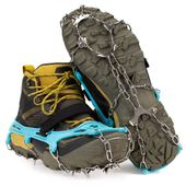 Raczki na buty stalowe antypoślizgowe turystyczne nakładki rozmiar 40-45 turkusowe