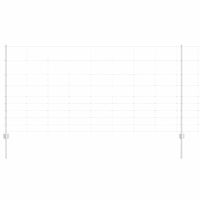 Ogrodzenie z słupkami Srebrny 1.2 x 50 m Stal