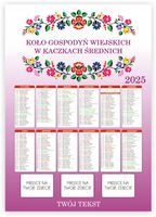 KALENDARZ KGW KOŁO GOSPODYŃ WIEJSKICH 2025 50 szt duży wybór