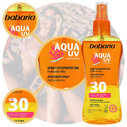 Babaria Aqua Uv Spray Do Opalania SPF30 na Arena.pl