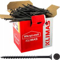 Wkrety do plyt gipsowych GK do drewna 4,2x90 mm 500 szt. Czarne Klimas KSGD