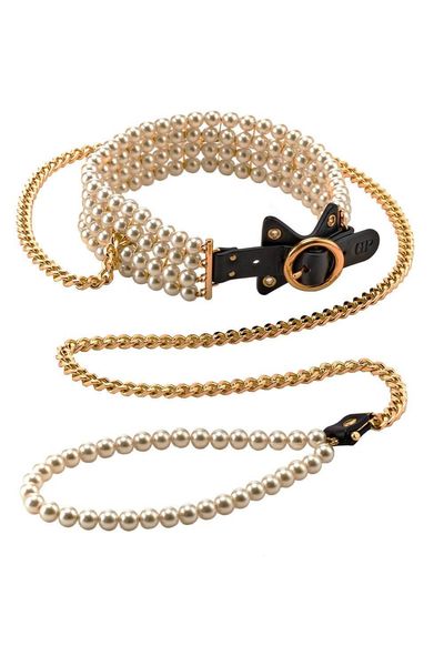 Guilty Pleasure Luminious Pearl Leash And Collar zdjęcie 2