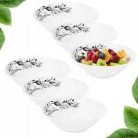 Zestaw 6x SALATERKA 650ml okrągła 18cm Bella Fiore miska miseczka sałatkę