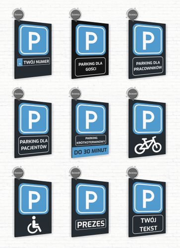 Tabliczka znak informacyjny 30x20 Antracyt NIE PRZYPINAĆ ROWERÓW Dibond na Arena.pl