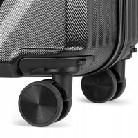 Walizka średnia podróżna bagaż 24" ABS twarda na kółkach lekka GRATIS