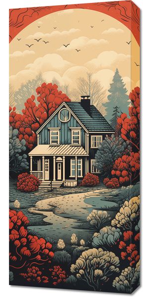 Obraz 40x90cm Idylla Rustykalna zdjęcie 1