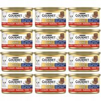Purina Gourmet Gold Karma dla kotów mus z wołowiną 85g x12 sztuk