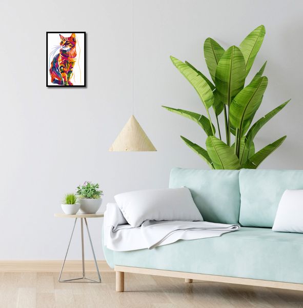 Plakat 25x35cm Nasycony Kot zdjęcie 4