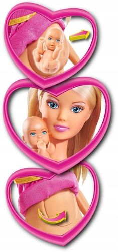 DUŻY ZESTAW 4 LALKI STEFFI W CIĄŻY KEVIN EVI BOBAS WÓZEK SPACERÓWKA + AKC. na Arena.pl