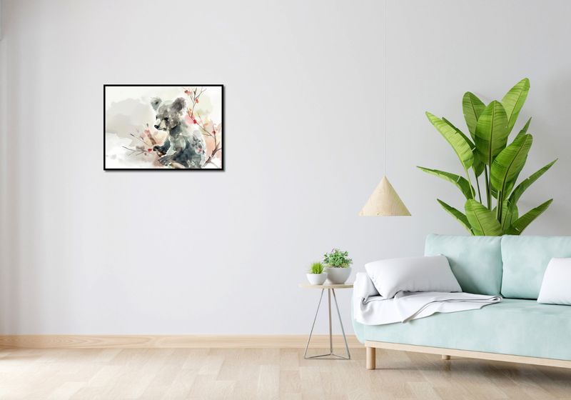 Plakat 70x50cm Akwarelowa Koala zdjęcie 4