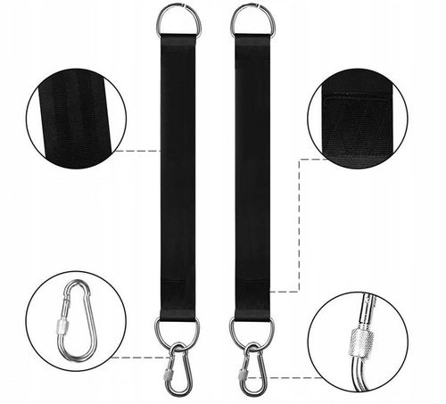 Zestaw do mocowania hamaka huśtawki linki nylonowe na Arena.pl