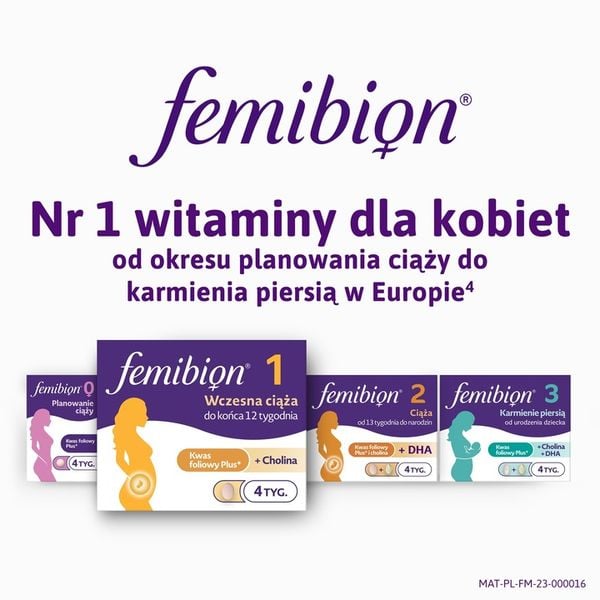 Femibion 1 Wczesna Ciąża 28 tabletek zdjęcie 7