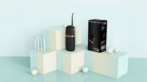 Bezprzewodowy irygator do zębów SHONA S200 PRO z etui i 4 końcówkami na Arena.pl