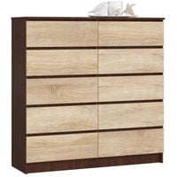 Komoda do salonu, sypialni, STILO, 10 szuflad, 120x40x121 cm | TYLETEGOTU
