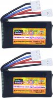 2 szt. Baterie 7,4 V 600 mAh 35C 2S Kompatybilne z ciężarówką samochodową