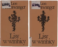 Lion Feuchtwanger Lisy w winnicy Biblioteka Klasyki Komplet Tom I i II 1977