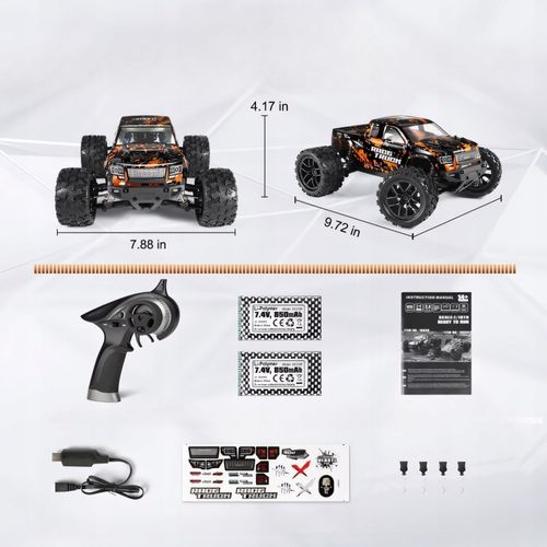 Samochód Zdalnie Sterowany 4x4 RC Terenowy Auto 1:18 36km/h Pilot 2.4 GHz na Arena.pl