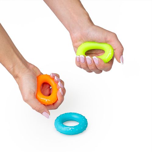 Zestaw Do Ćwiczeń Rehabilitacji Rąk Palców Nadgarstka 6 Silikonowych Elemen na Arena.pl