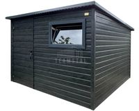 Schowek - domek ogrodowy 3x2m drzwi okno sosna norweska rynna TS1131