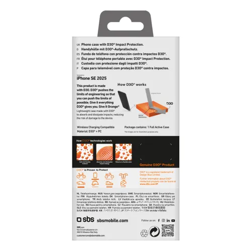 Etui SBS Full Active D3O do iPhone 16e - czarne na Arena.pl