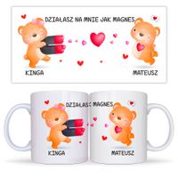 Kubek Walentynkowy zestaw prezent dla pary