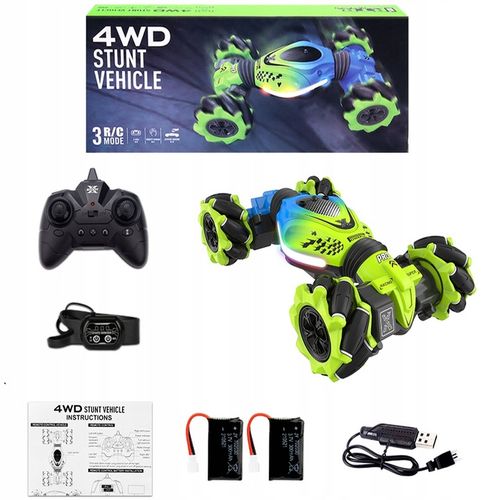 SAMOCHÓD ZDALNIE STEROWANY RĘKĄ GESTAMI 4X4 AUTO RC 2 W 1 GARNITUR na Arena.pl