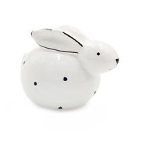ZAJĄCZEK WIELKANOCNY BIAŁY  DEKORACJA ŚWIĄTECZNA FIGURKA DO STROIKA 8cm