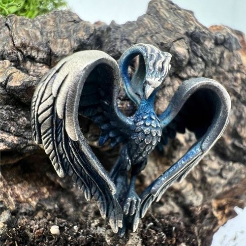 Męska zawieszka Feniks - charms na łańcuszek Mistyczny Fenix, srebro 925 na Arena.pl