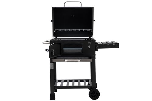 Grill ogrodowy węglowy ruszt żeliwny wózek Carbo - Angul II PREMIUM. na Arena.pl